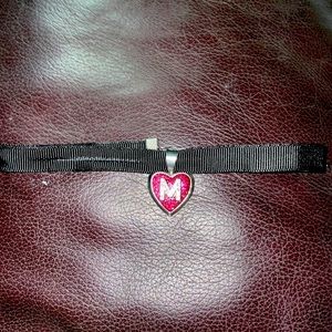 “M” Justice Locket Choker